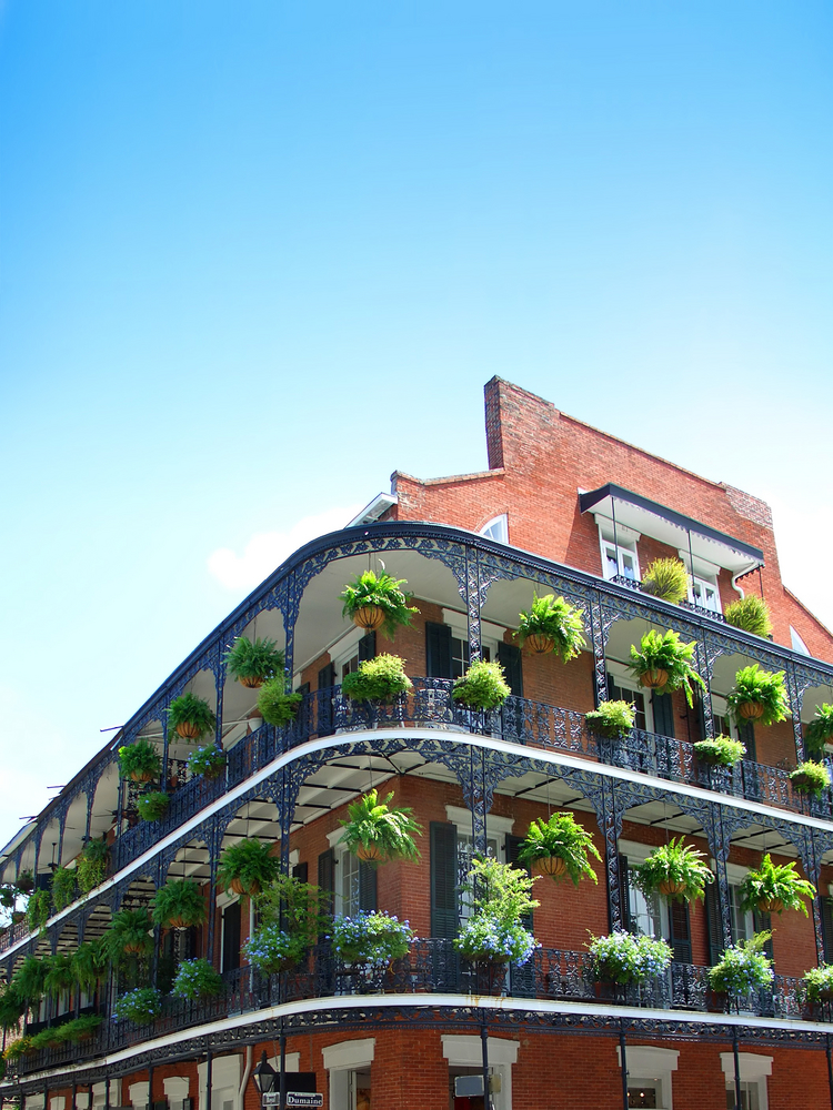 New,Orleans,Architecture,,Wrought,Iron,Balconies