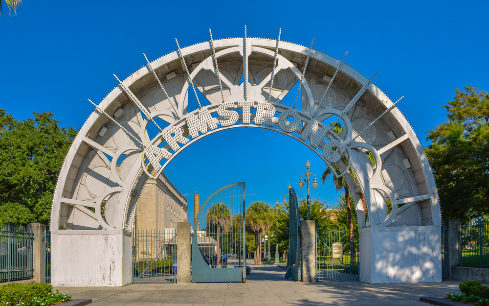 Entrance,To,Louis,Armstrong,Park,-,New,Orleans,,La