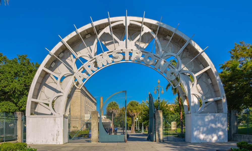 Entrance,To,Louis,Armstrong,Park,-,New,Orleans,,La